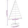 Voir la diapositive 6 : VIDAXL Arbre de Noël en bois pour decoration 150 cm bois massif