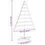 Voir la diapositive 6 : VIDAXL Arbre de Noël en bois pour decoration 150 cm bois massif