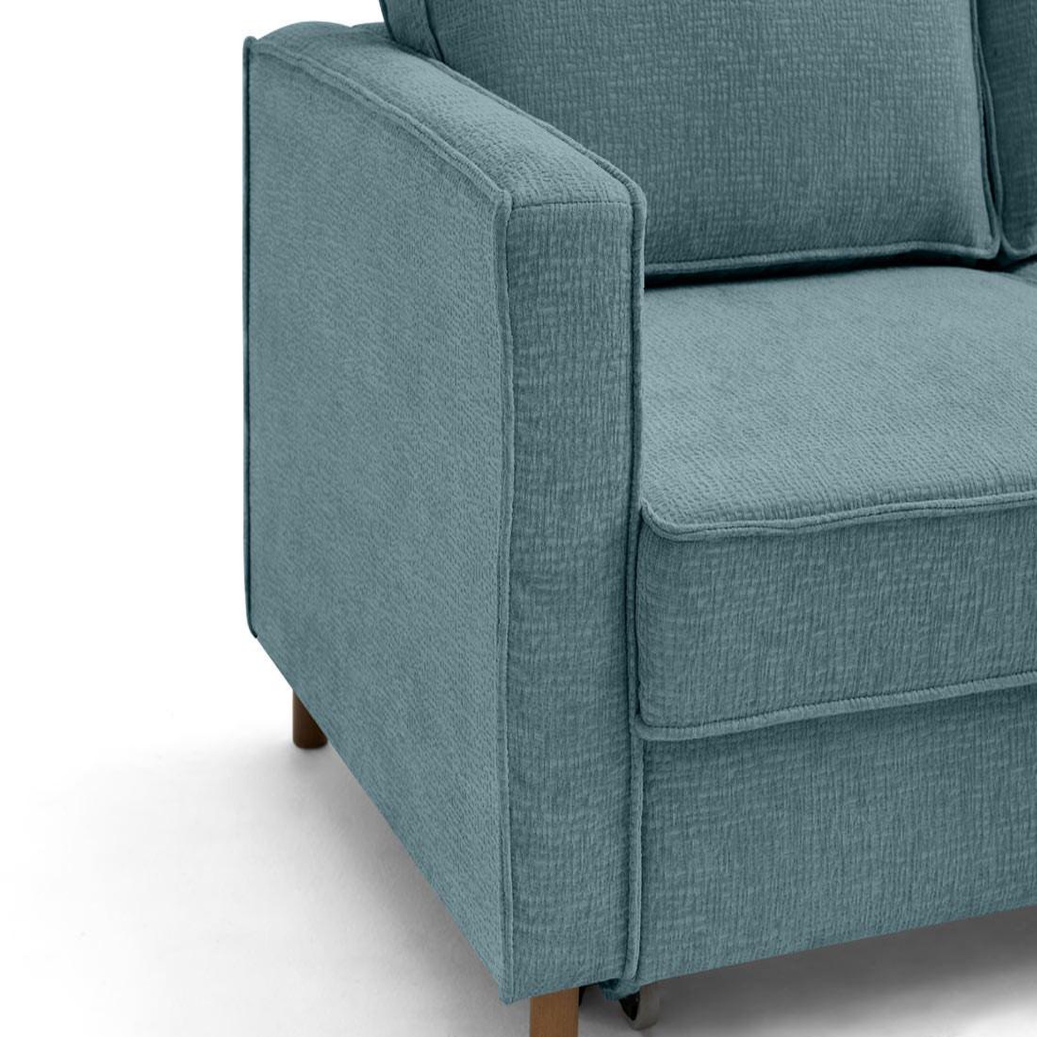 Voir la diapositive 6 : LISA DESIGN Jake - canapé d'angle droit 5 places convertible en tissu velours relief