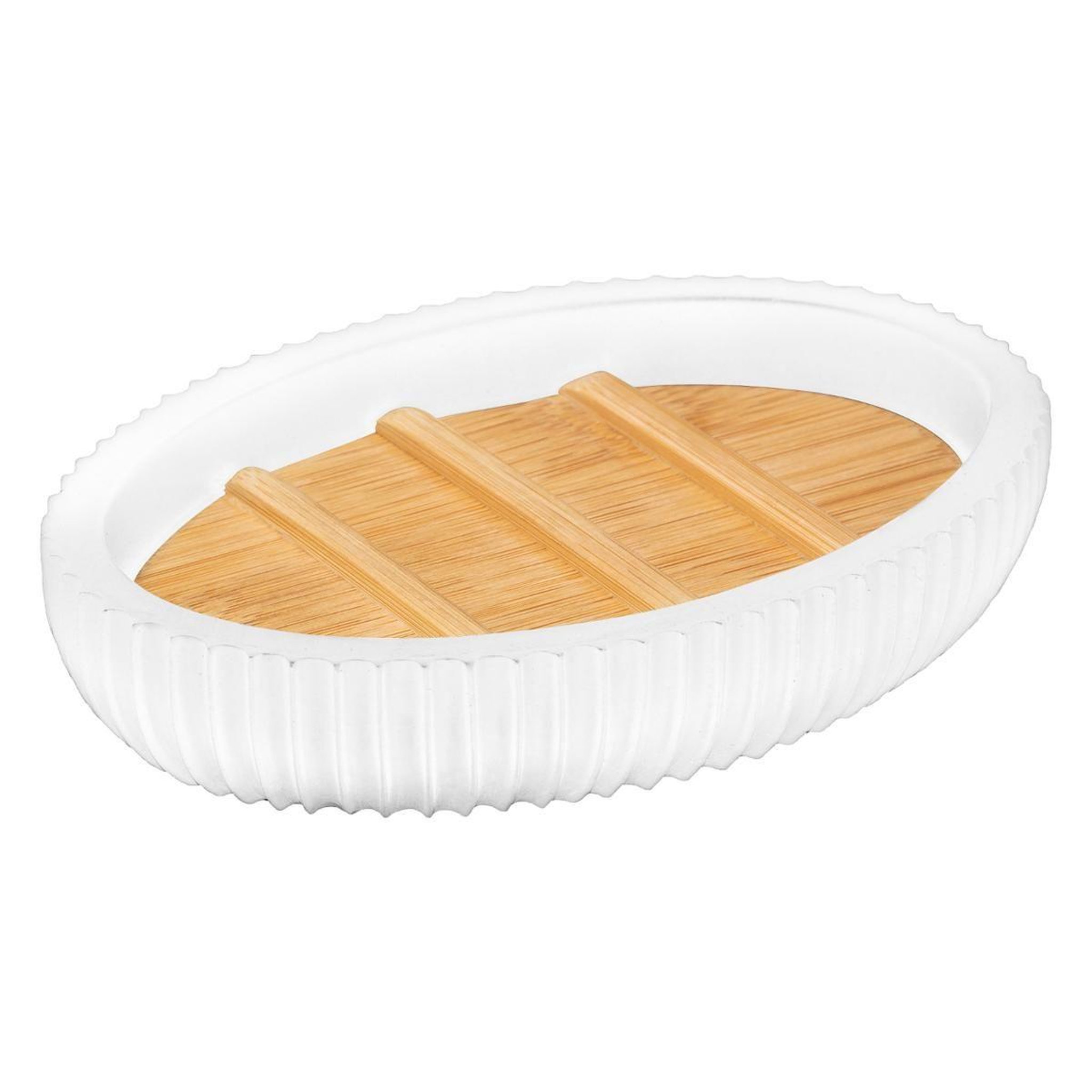 FIVE Porte savon déco  natureo  12cm blanc