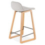 Voir la diapositive 4 : Paris Prix Tabouret de Bar Design  Talik  86cm Gris & Naturel
