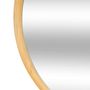 Voir la diapositive 3 : ATMOSPHERA Miroir rond en bois - Diam 55 cm - Marron