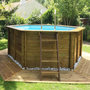 Voir la diapositive 4 : GRE Piscine bois Vanille 2 Ø 4,00 x 1,19 m - Gré