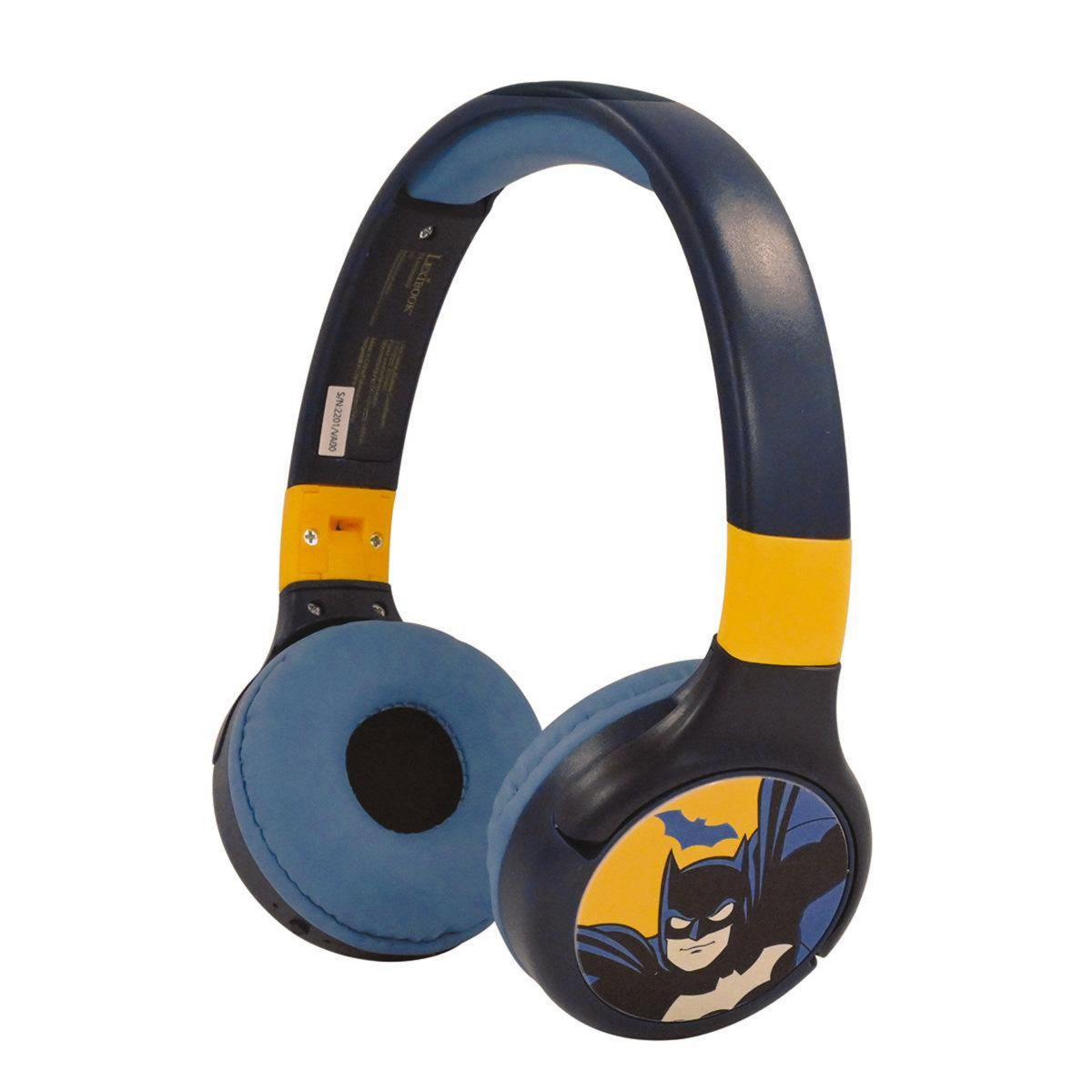 Lexibook Casque 2 en 1 Batman Bluetooth et Filaire avec limitation de son