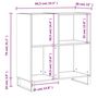 Voir la diapositive 6 : VIDAXL Armoire a disques gris beton 84,5x38x89 cm bois d'ingenierie