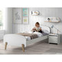 Voir la diapositive 2 : Paris Prix Lit Enfant  Kiddy  90x200cm Blanc & Naturel
