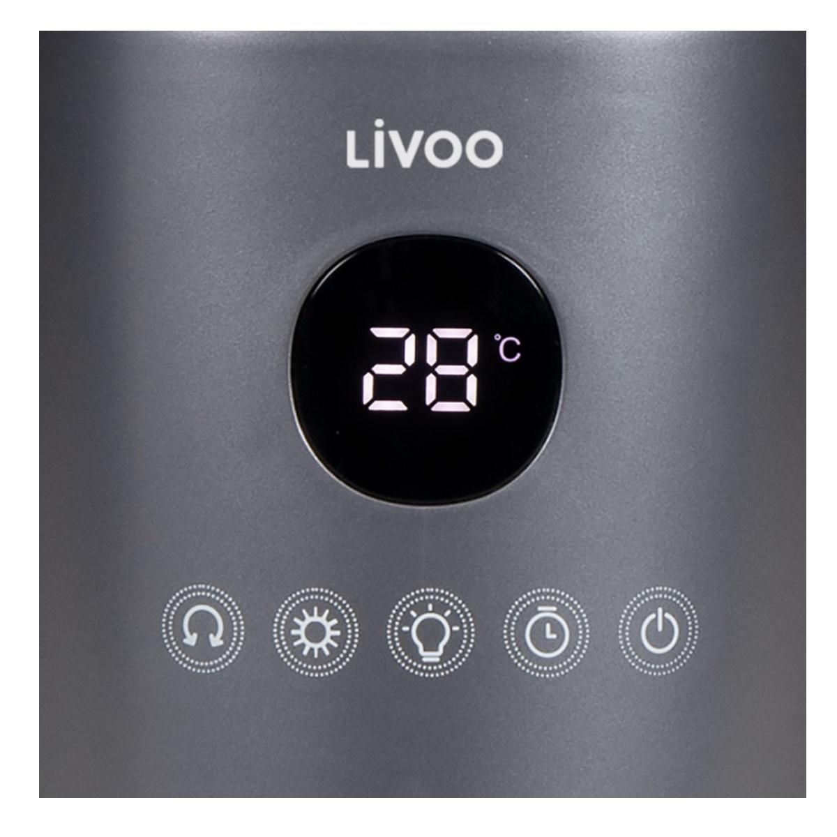 LIVOO Ventilateur sur pied 85.5cm 2000w gris/blanc - DOM498