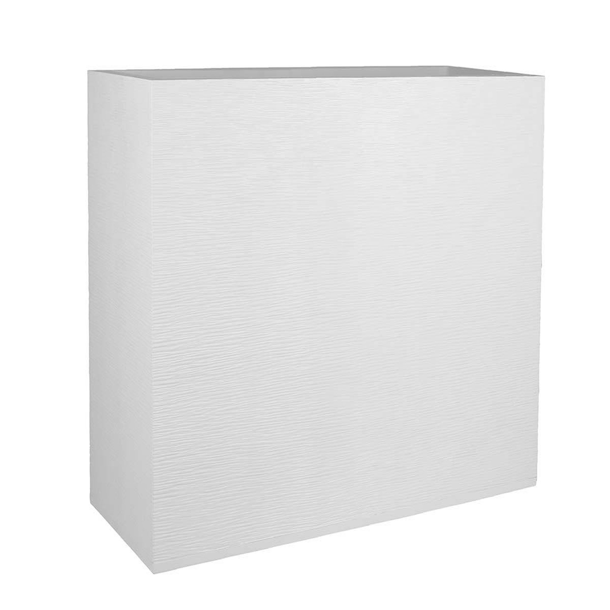 Eda Jardinière rectangulaire Graphit - 78,5 x 29,5 x 60 cm - 46 L - Blanc cérusé - Eda