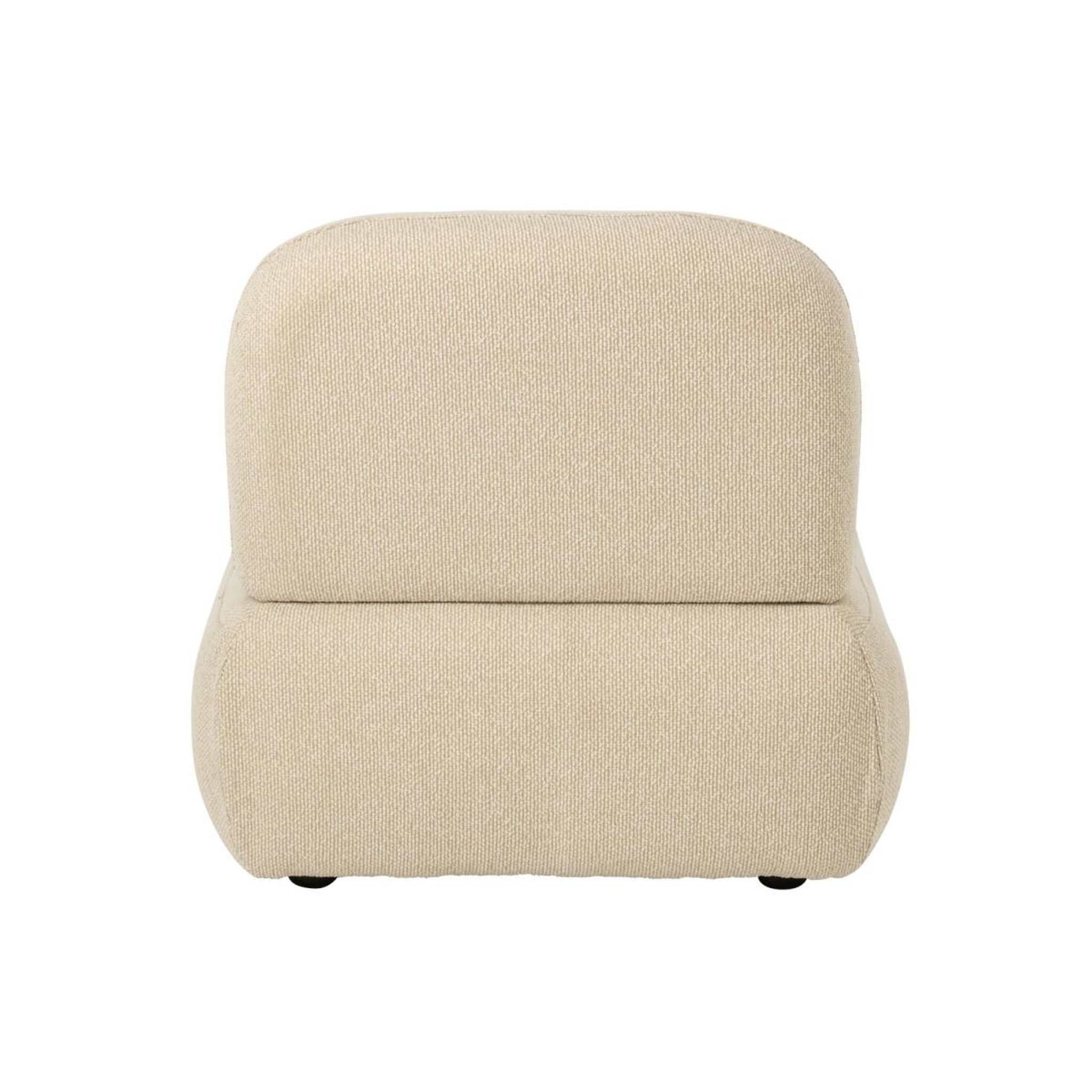 Voir la diapositive 4 : J-LINE Module de canapé  margo  95cm écru