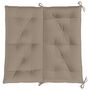Voir la diapositive 5 : VIDAXL Coussin de banc de jardin taupe 100x(50+50)x7 cm tissu oxford
