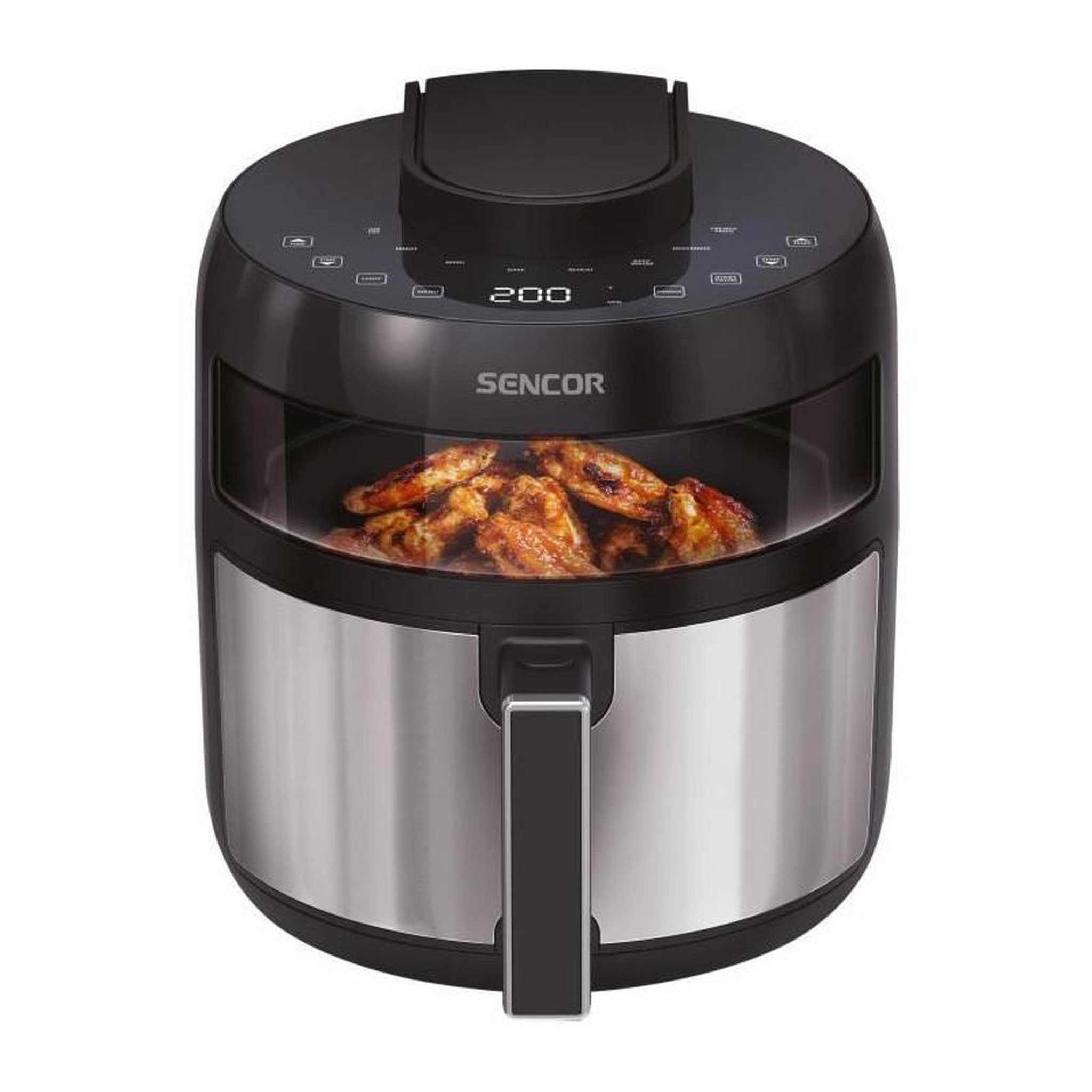 Voir la diapositive 2 : SENCO Airfryer - SENCOR - SFR 5010BK - 1500 W - 5 L - Noir