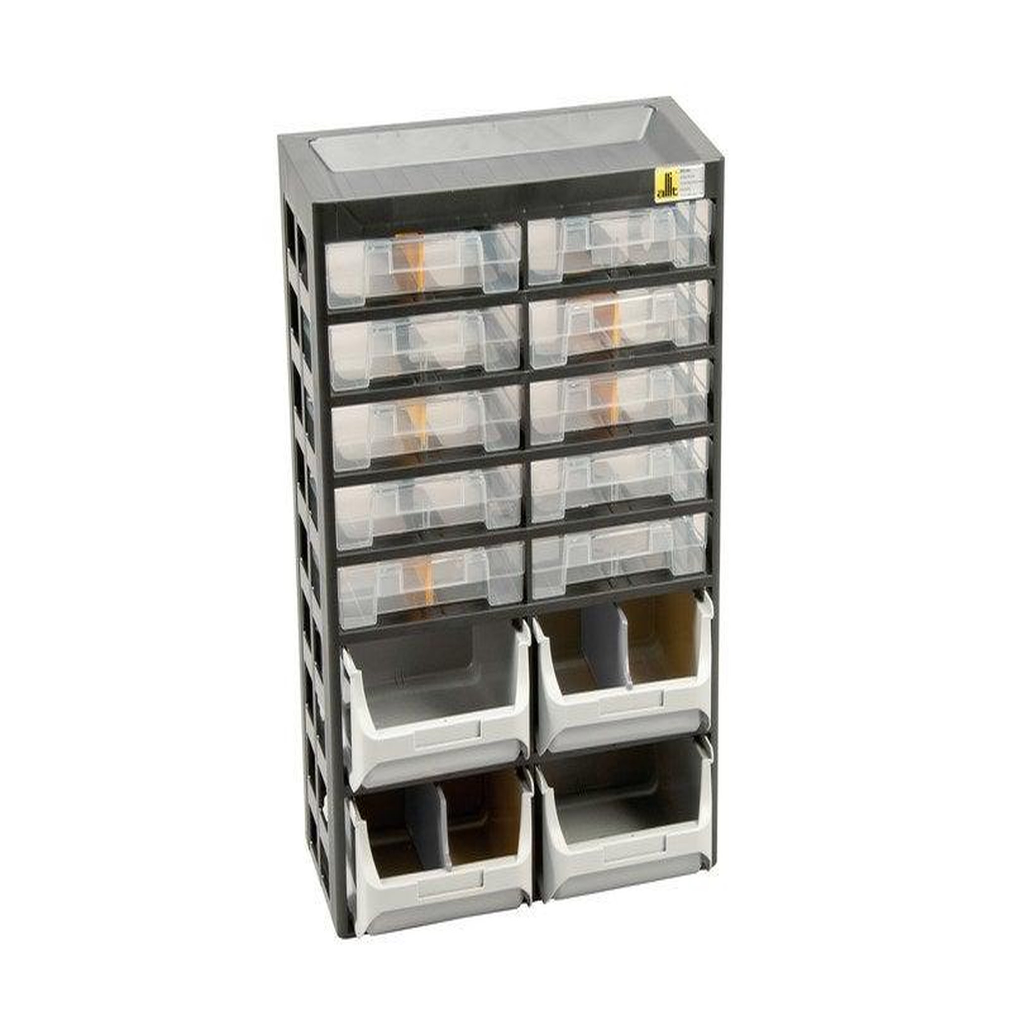 CENTRALE BRICO Casier à vis plastique 10 tiroirs, H. 43.5 x l. 30.3 x P. 16.8 cm