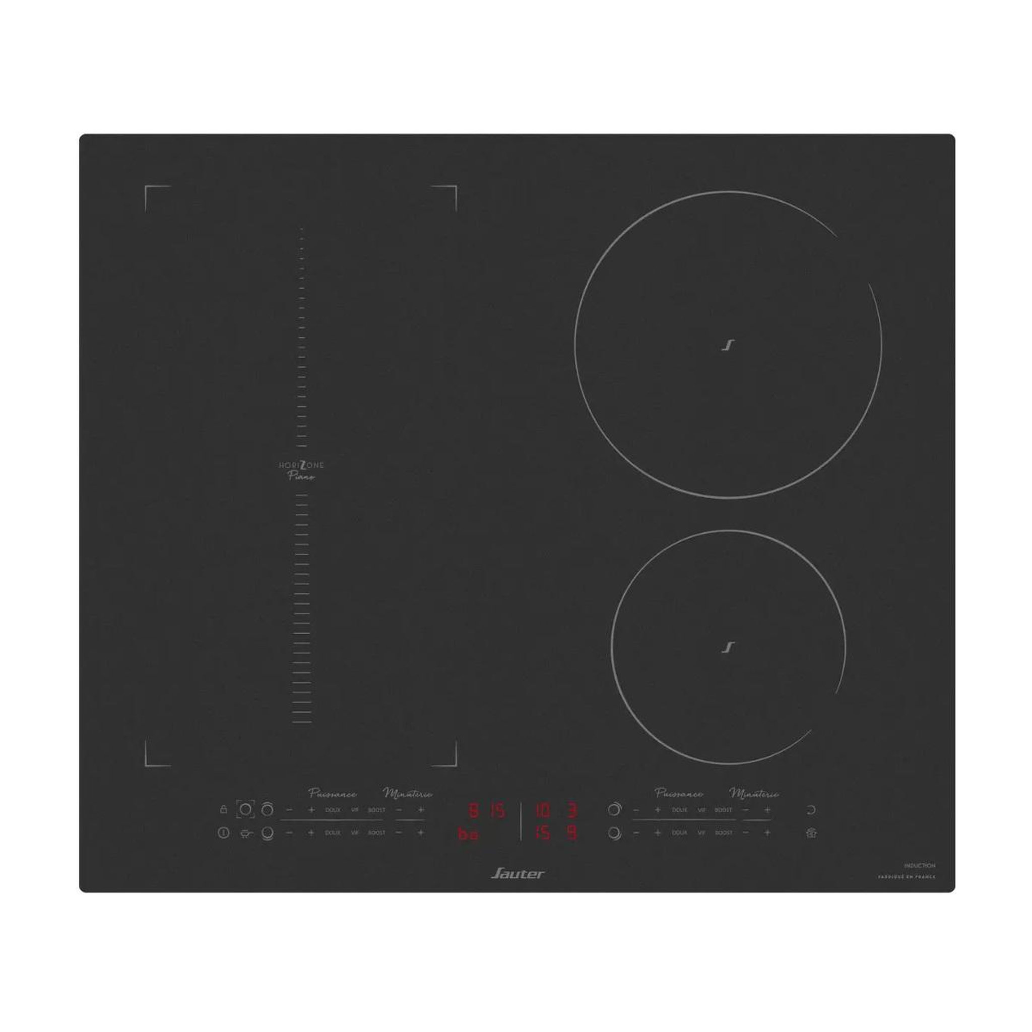Sauter Table de cuisson induction 60cm 4 feux noir - spi5431m