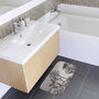 Voir la diapositive 2 : Paris Prix Tapis de Bain Imprimé  Cocoty  45x75cm Noir & Blanc