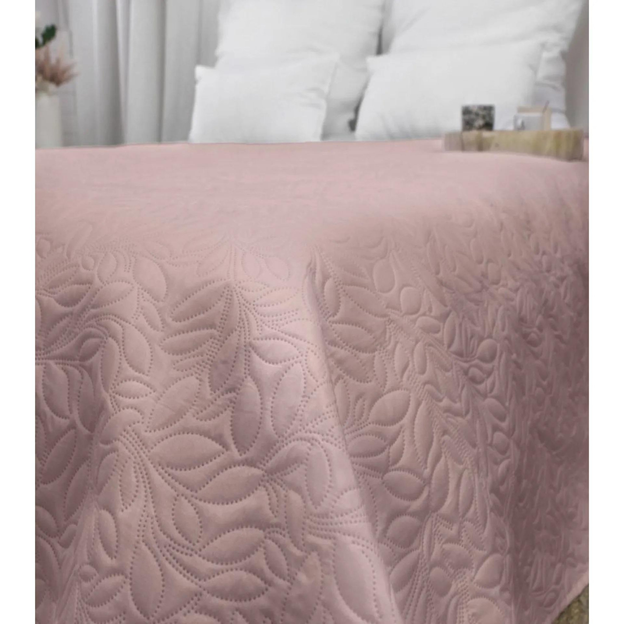 Voir la diapositive 2 : Eden Couvre-lit en microfibre rosace