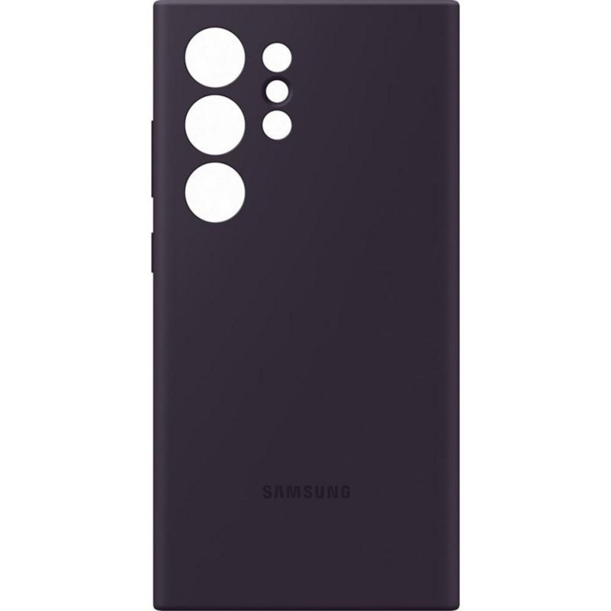 Samsung Coque en silicone pour Samsung Galaxy S24 Ultra Violet Foncé