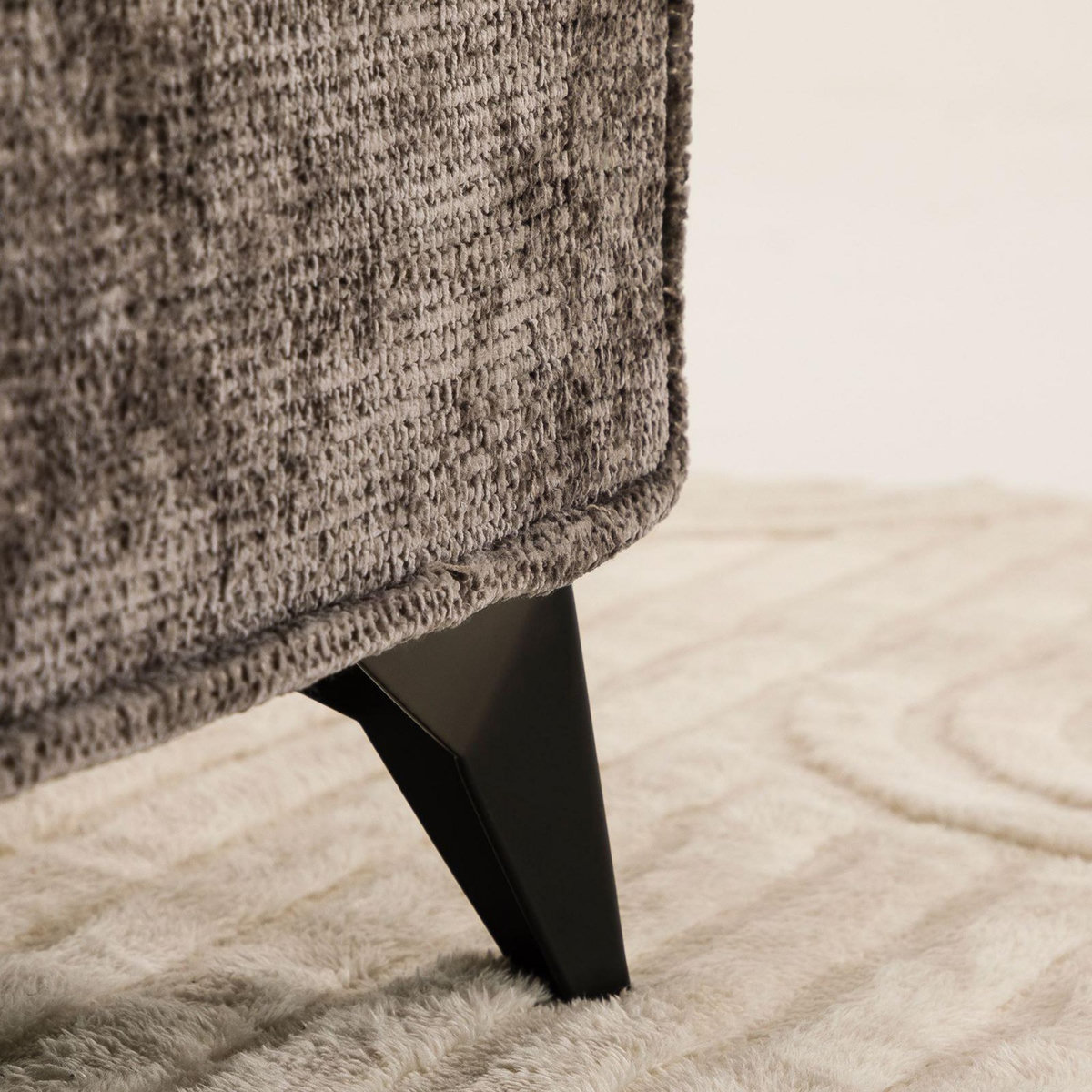 IDIMEX Lit double LEVERDA 140 x 190 cm, revêtement en tissu