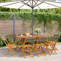 Voir la diapositive 1 : VIDAXL Chaises de jardin pliables lot de 8 gris bois d'acacia massif