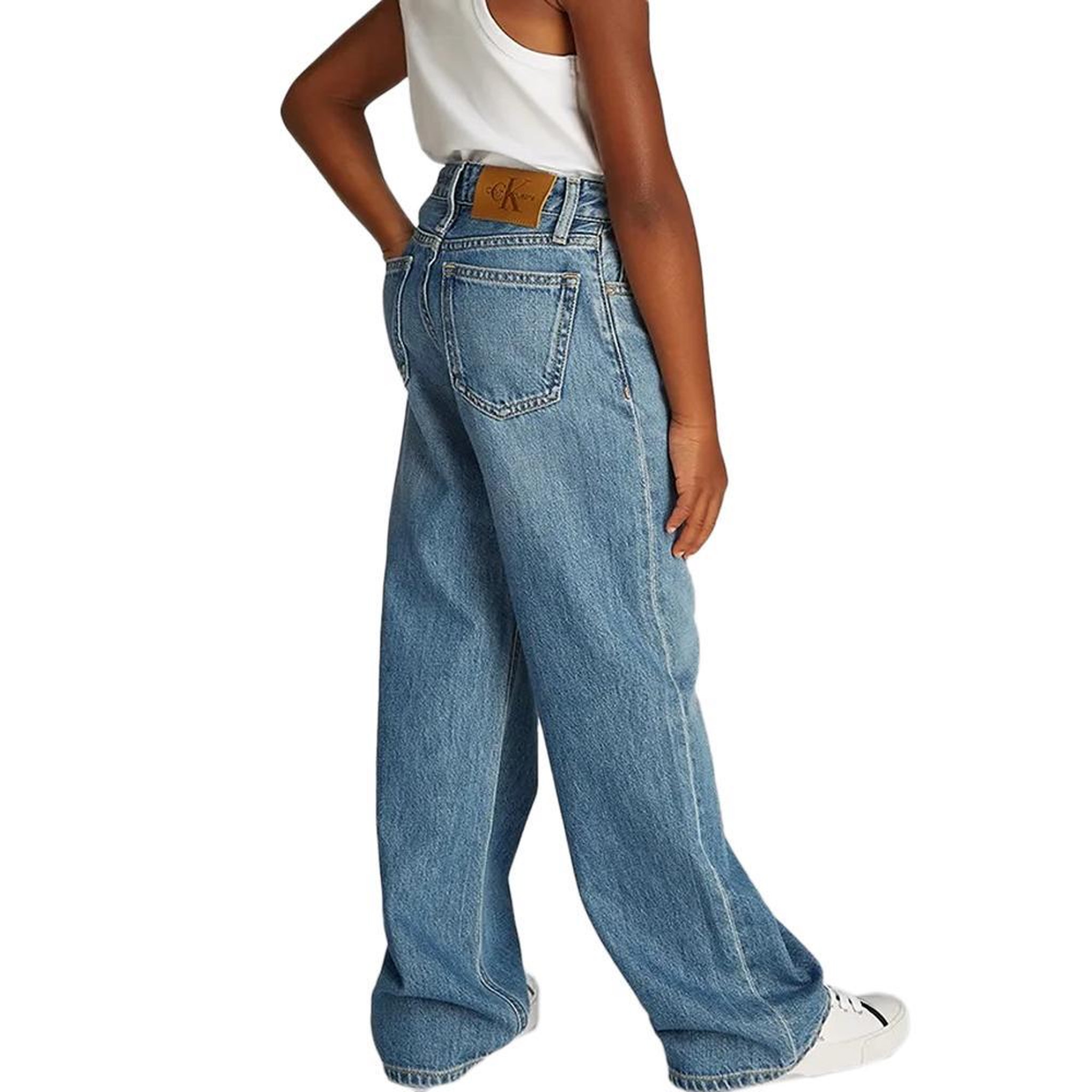 Voir la diapositive 3 : CALVIN KLEIN JEANS Jean loose bleu fille calvin klein jeans ig0ig02842