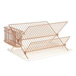 PRESENT TIME Egouttoir avec bac Lena - Métal filaire. Coloris disponibles : Noir, Jaune