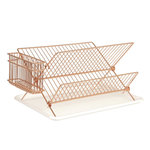 PRESENT TIME Egouttoir avec bac Lena - Métal filaire. Coloris disponibles : Noir, Jaune