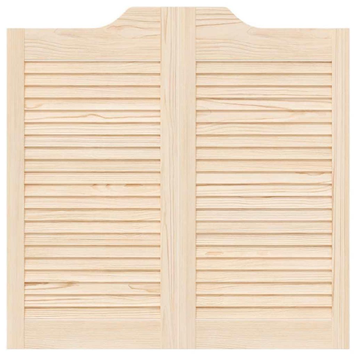 VIDAXL Portes battantes a persiennes 1paire 80 x 80 cm bois massif Pin