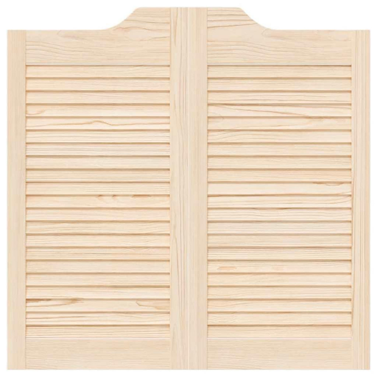 VIDAXL Portes battantes a persiennes 1paire 80 x 80 cm bois massif Pin