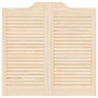 Voir la diapositive 5 : VIDAXL Portes battantes a persiennes 1paire 80 x 80 cm bois massif Pin
