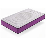 DAGOSTINO HOME Matelas - 30cm Epaisseur - Mousse HR Très Ferme | Double Face (Été/Hiver) | Soutien Équilibré, Parfait et Tonique. Coloris disponibles : Blanc