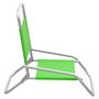 Voir la diapositive 4 : VIDAXL Chaises de plage pliables lot de 2 Vert Tissu