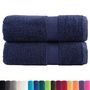 Voir la diapositive 2 : VIDAXL Serviettes de visage de qualité sup. SOLUND 2 pcs bleu marine