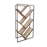 DIVERS Bibliothèque industrielle Dock - L. 80 x H. 160 cm - Marron