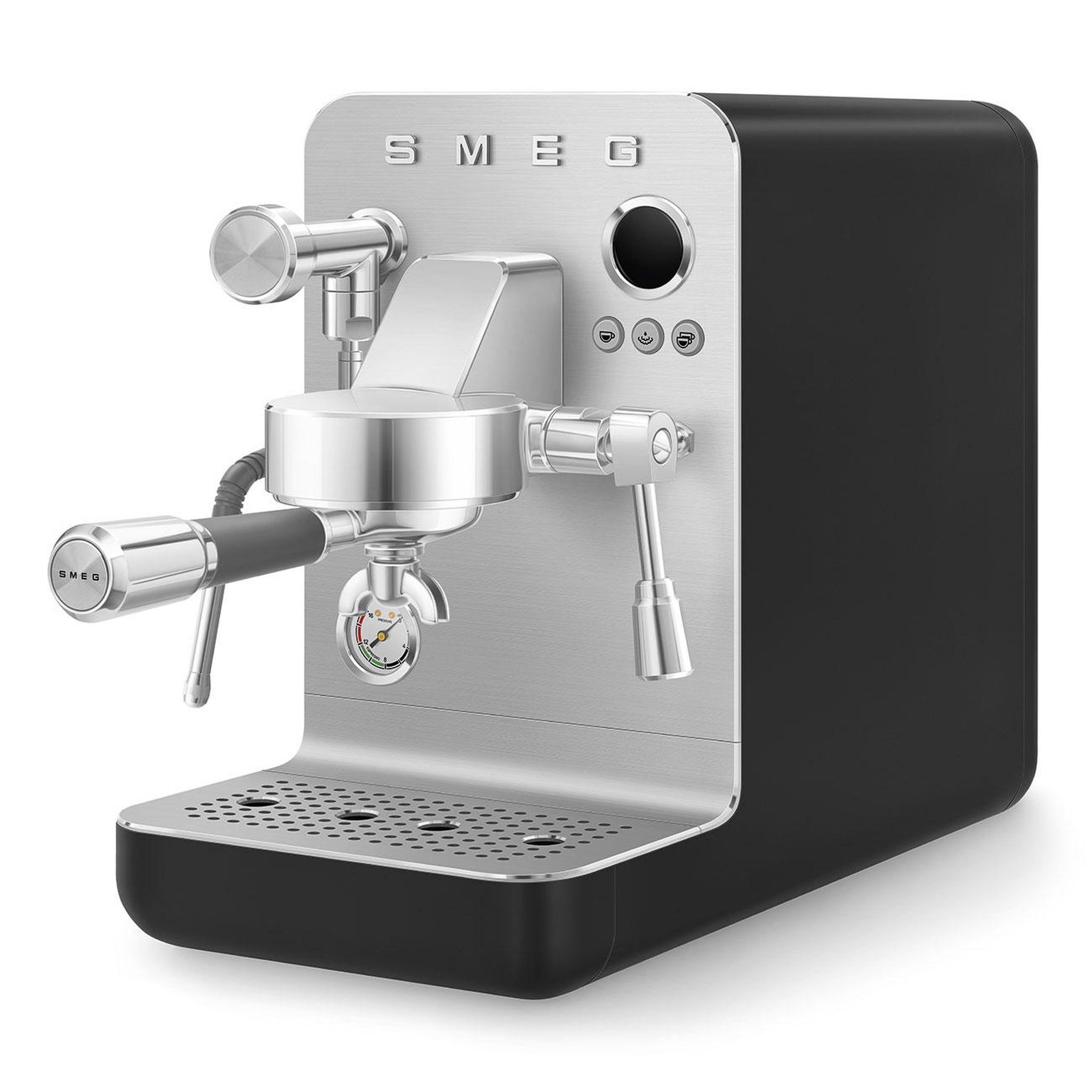 SMEG Machine à expresso 15 bars inox  noir - emc02blmeu