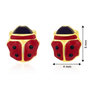 Voir la diapositive 4 : L'ATELIER D'AZUR Boucles d'Oreilles Coccinelles - Or Jaune - Enfant