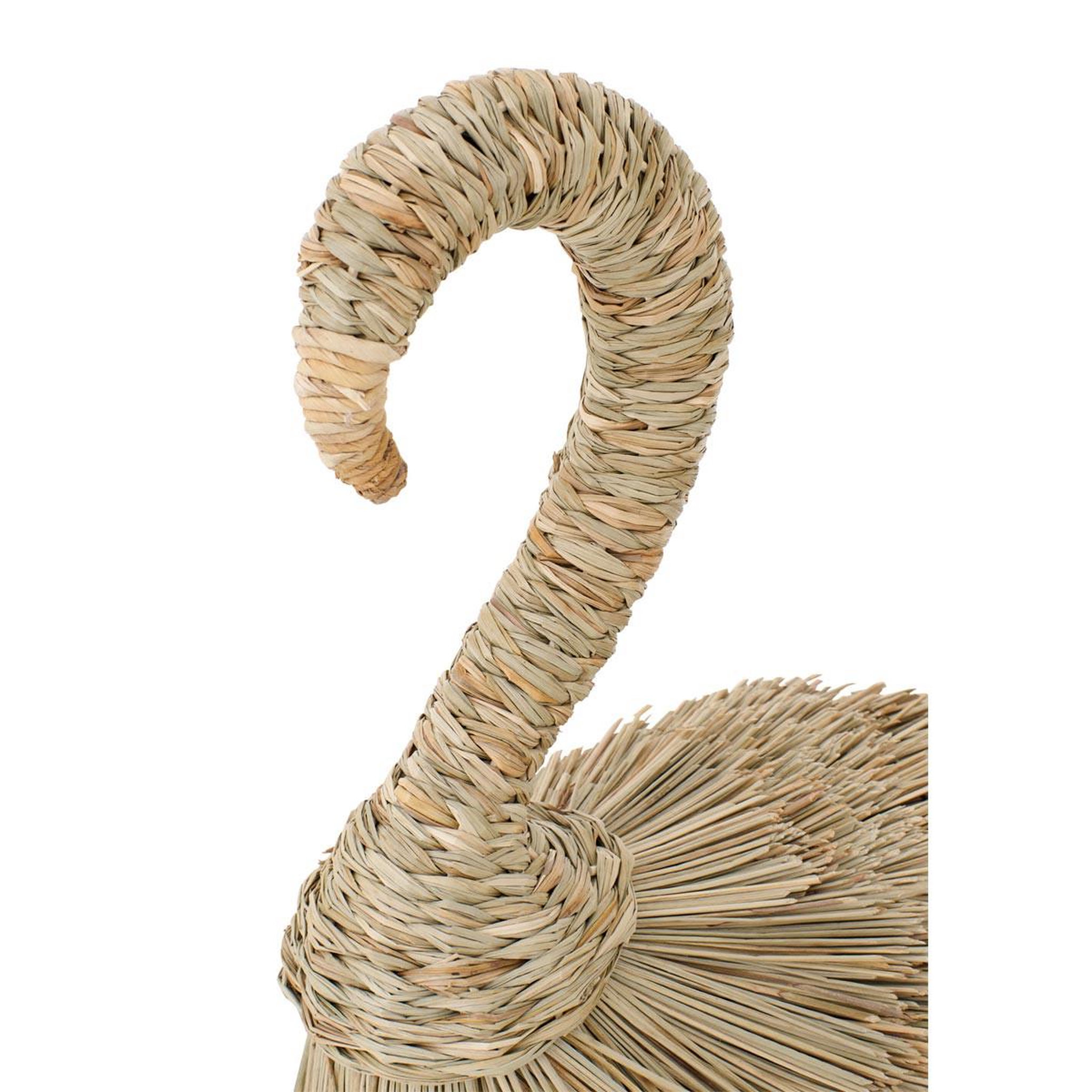 Voir la diapositive 2 : J-LINE Flamant rose herbe  afrique  125cm naturel