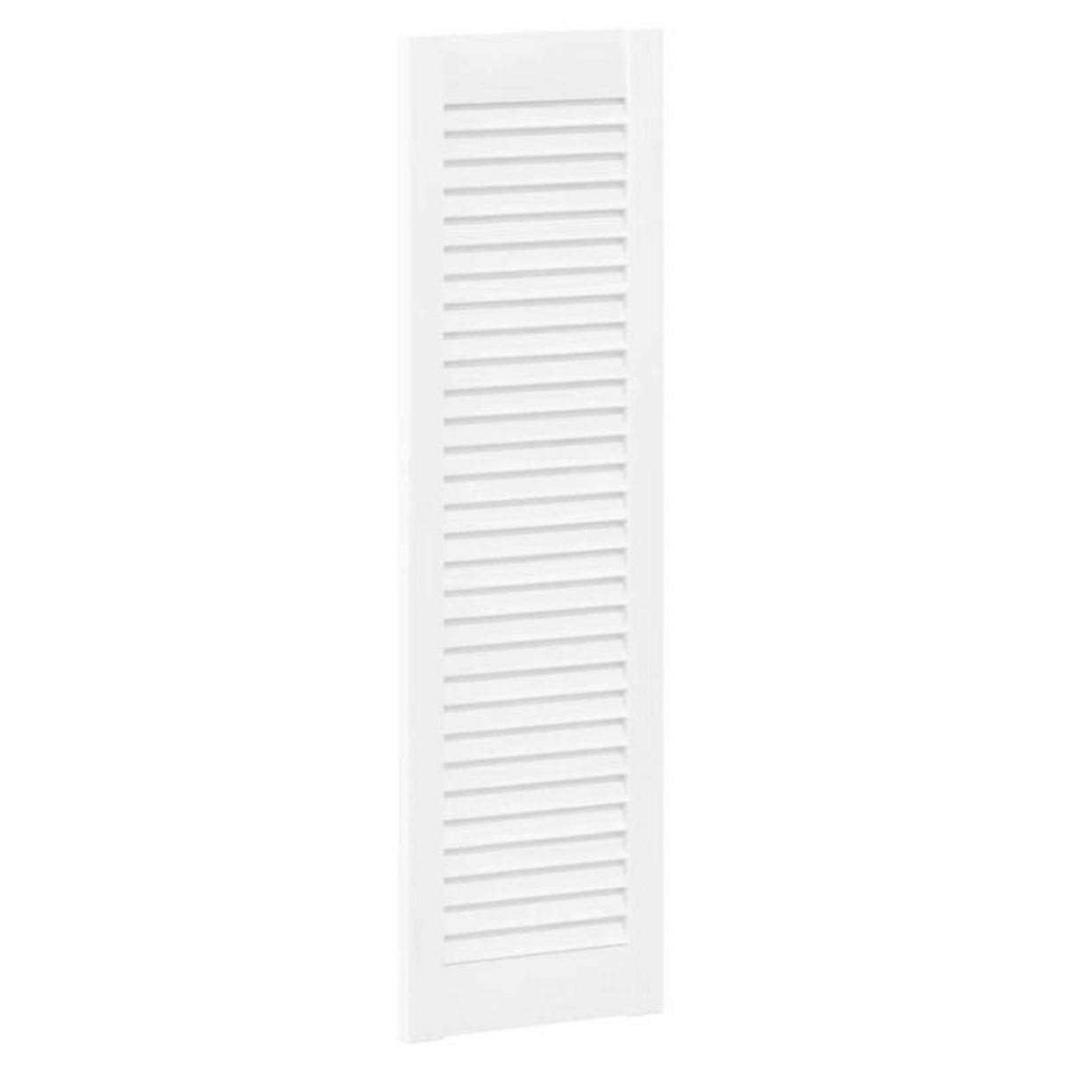 VIDAXL Portes d armoire à persiennes 2 pcs blanc 99x29,5 cm