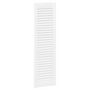 Voir la diapositive 2 : VIDAXL Portes d armoire à persiennes 2 pcs blanc 99x29,5 cm