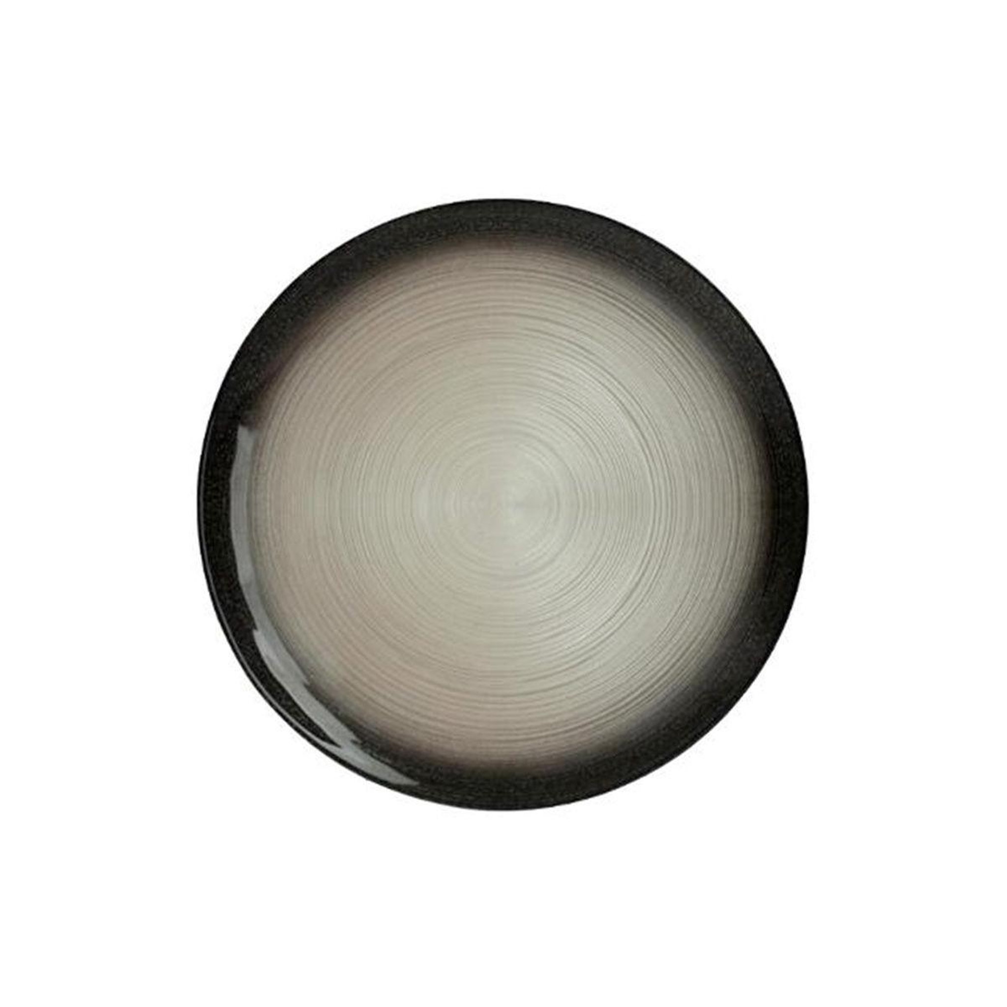 SECRET DE GOURMET Lot de 6 assiettes de présentation  jem  33cm noir & argent