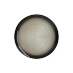 SECRET DE GOURMET Lot de 6 Assiettes de Présentation  Jem  33cm Noir & Argent