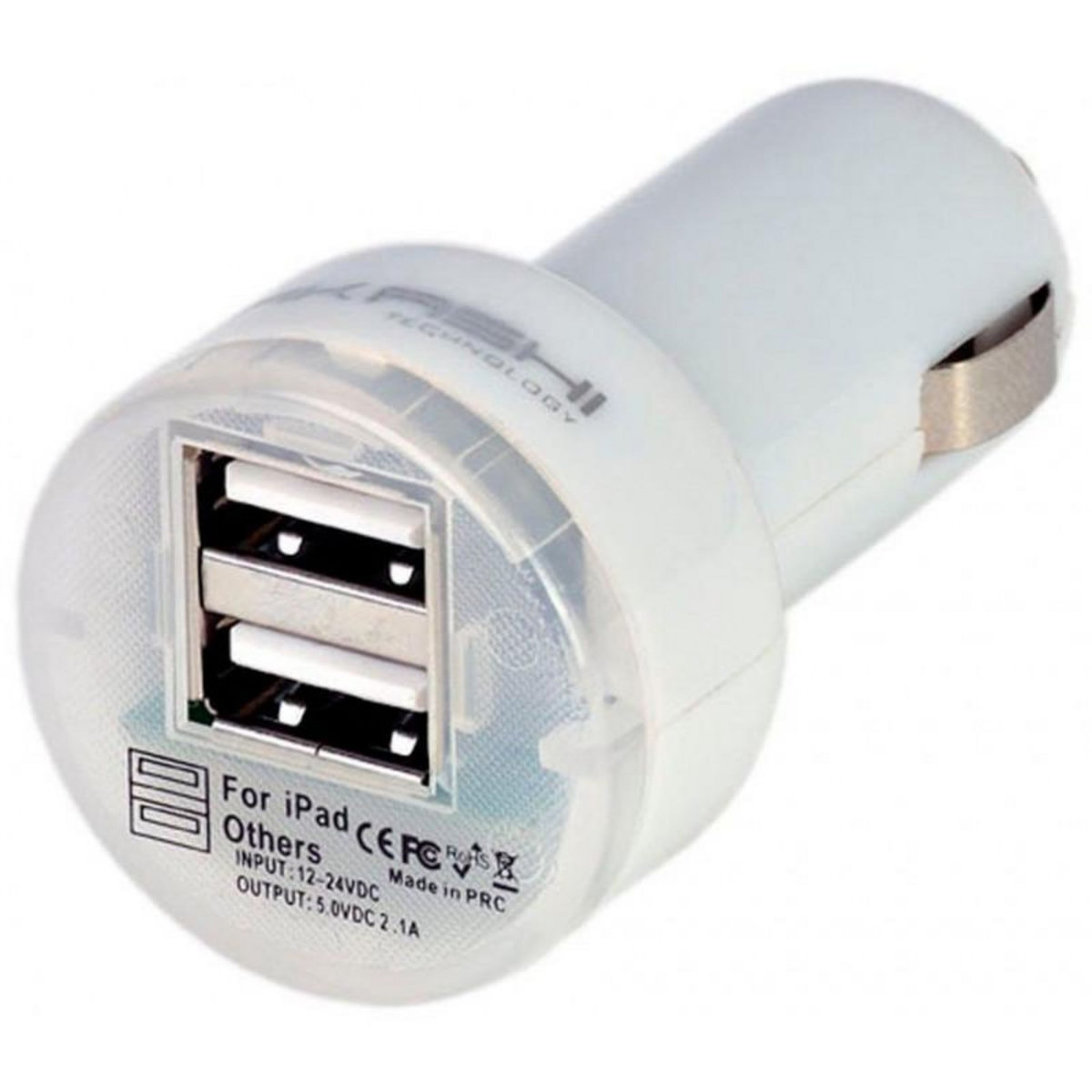 Akashi Chargeur allume-cigare AKASHI ALT 2 USB CARCHW