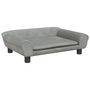 Voir la diapositive 2 : VIDAXL Lit pour chien gris clair 70x48x22 cm velours