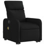 Voir la diapositive 4 : VIDAXL Fauteuil inclinable de massage electrique Noir Tissu
