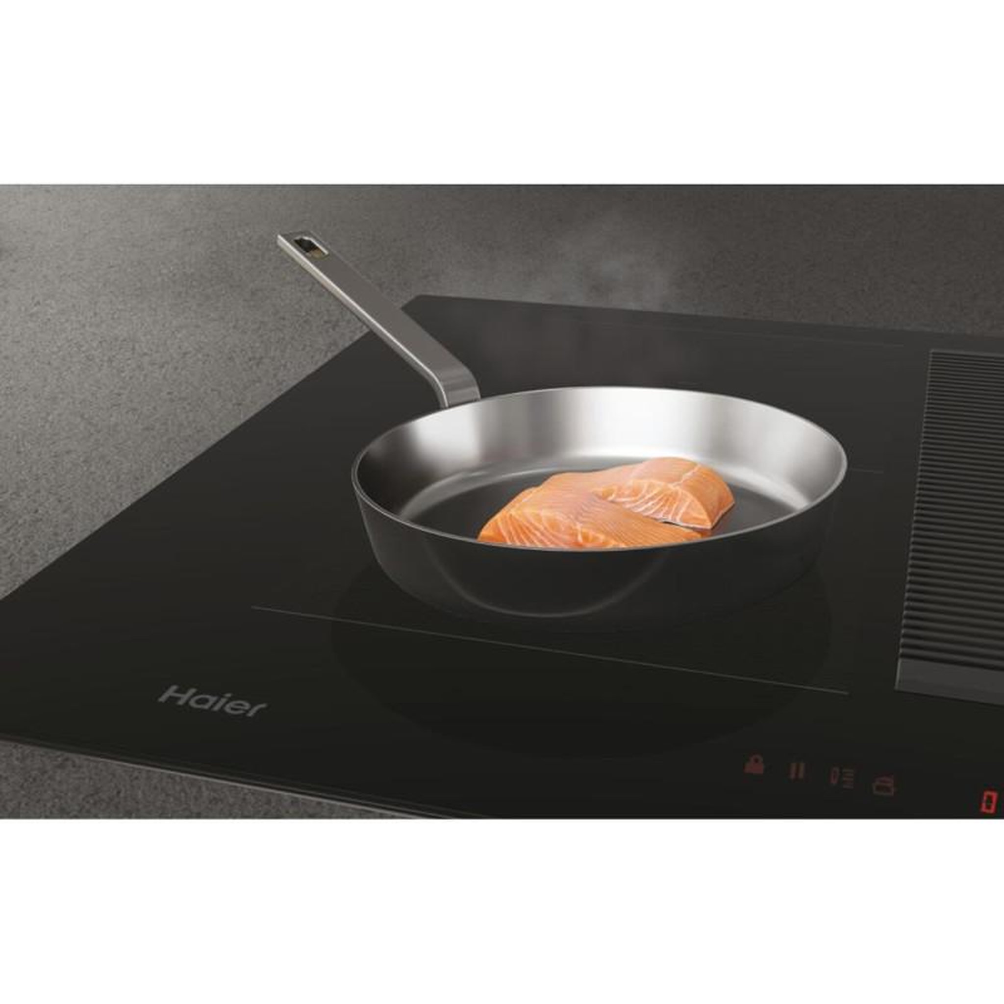 Voir la diapositive 4 : HAIER Plaque induction Haier HAIH6IESCE + HOTTE INTEGREE