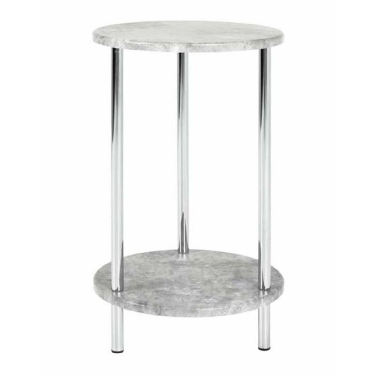 Paris Prix Table d'Appoint Ronde Effet Béton  Miguel  50cm Gris