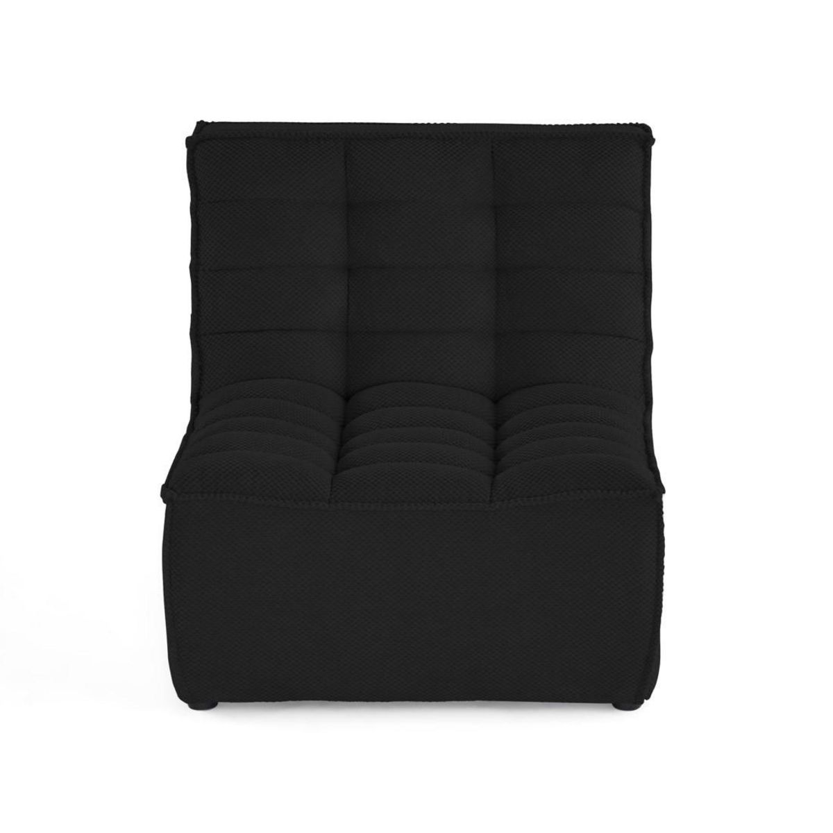 LISA DESIGN Ellie - fauteuil sans accoudoir en velours texturé