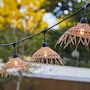 Voir la diapositive 6 : Lumisky Guirlande lumineuse HAWAII Noir Poly rotin 6M