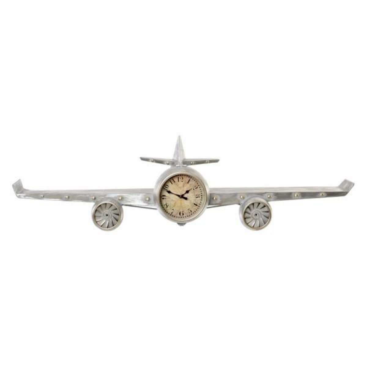 AAAAA Horloge Murale DKD Home Decor Avion Métal Bois MDF (101 x 22 x 26 cm)