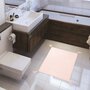 Tapis de bain en coton uni finitions pompons 1000 gr/m²