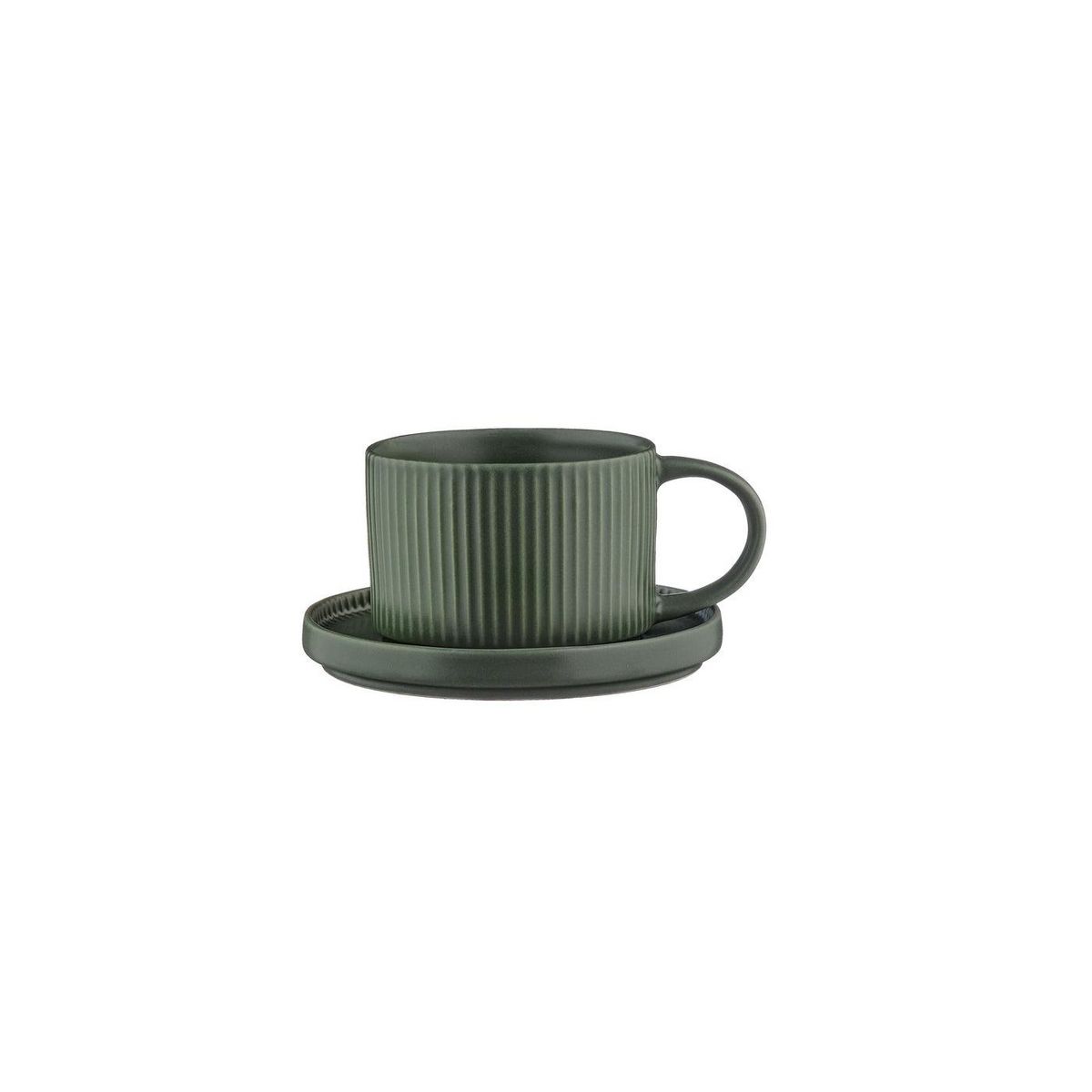 BJORN Tasse SCANDI 15cl et soucoupe Ø12cm - 8 pièces - Olive