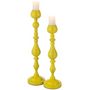 Voir la diapositive 4 : Paris Prix Bougeoir en Métal  Monarchy  47cm Jaune